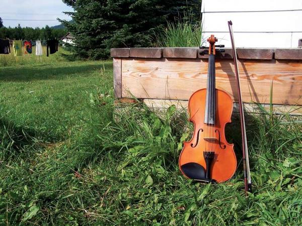 Jenna’s fiddle. While you’re learning to be more self-reliant, why not learn an instrument and enjoy homemade music?